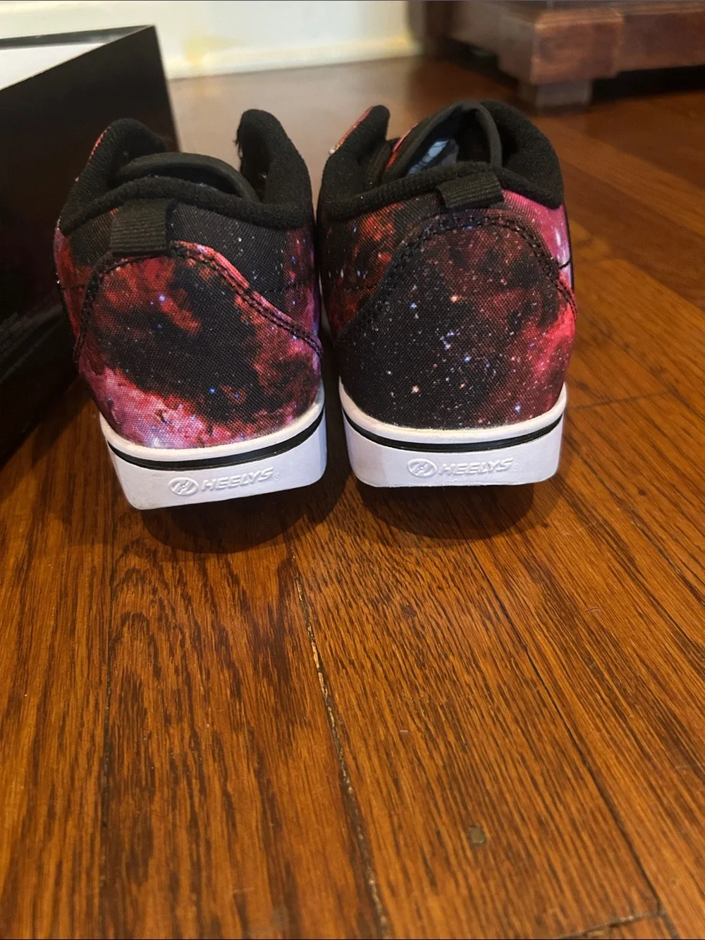 Heelys Kids Galaxy Pink & Black Skate Sneakers with Removable Wheels